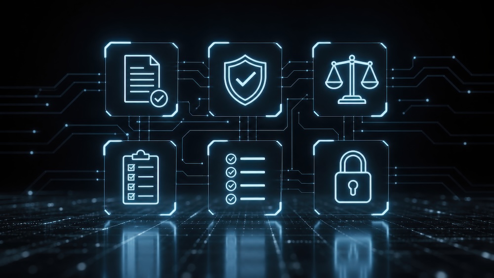 Legal document management system with security, compliance, audit trail, and access control features.