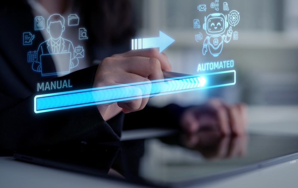 AI automating repetitive administrative tasks in the workplace
